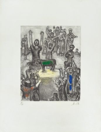 Radierung Chagall - Le Veau d’Or