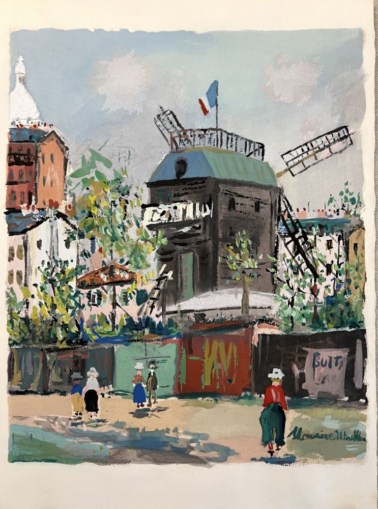 Illustriertes Buch Utrillo - LE VILLAGE INSPIRÉ. Avec 12 gouaches par Maurice Utrillo (1954)