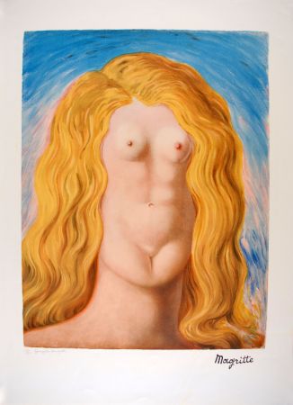Lithographie Magritte - Le Viol - The Rape