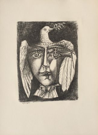Lithographie Picasso - Le Visage de la Paix (B. 687)