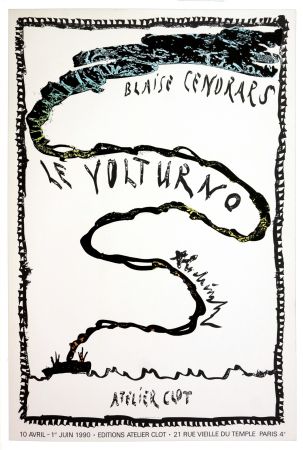Plakat Alechinsky - Le Volturno, Blaise Cendrars, Pierre Alechinsky, 1990