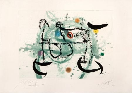 Radierung Und Aquatinta Miró - L´ecartelée