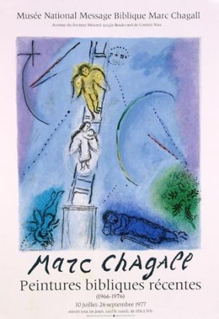 Lithographie Chagall - L'Echelle de Jacob