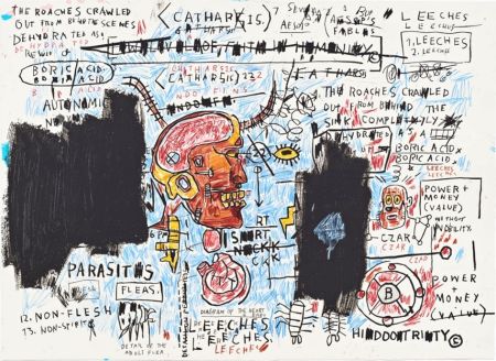 Siebdruck Basquiat - Leeches