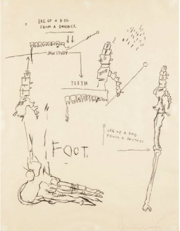Siebdruck Basquiat - Leg of a Dog