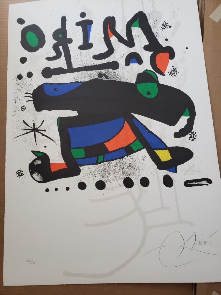 Lithographie Miró - L'elephant