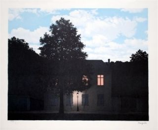 Lithographie Magritte - L'empire des lumières 1961