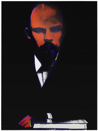 Siebdruck Warhol -  Lenin (Black) (FS II.402)