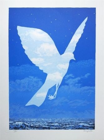 Lithographie Magritte - L'Entrée en scène