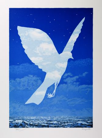 Lithographie Magritte - L’Entrée en scène (The Emergence)