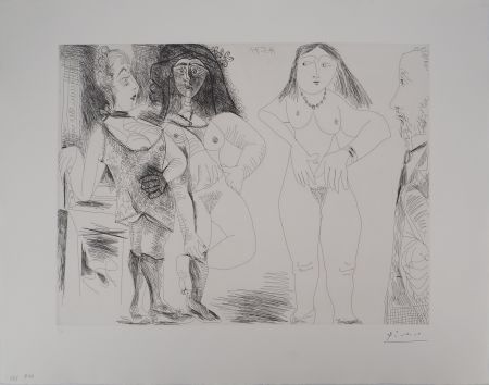 Stich Picasso - Les 156, planche 126 : Degas chez les filles, la note