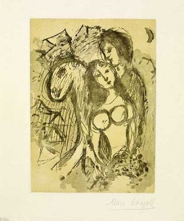 Stich Chagall - Les amoureux au cheval
