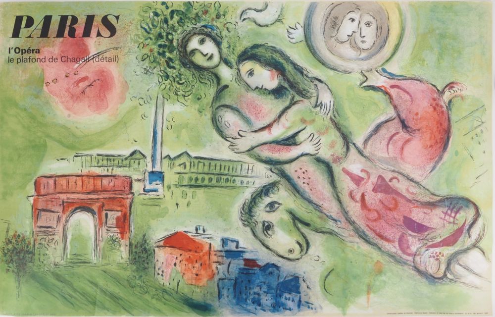 Illustriertes Buch Chagall - Les amoureux de l'Opéra