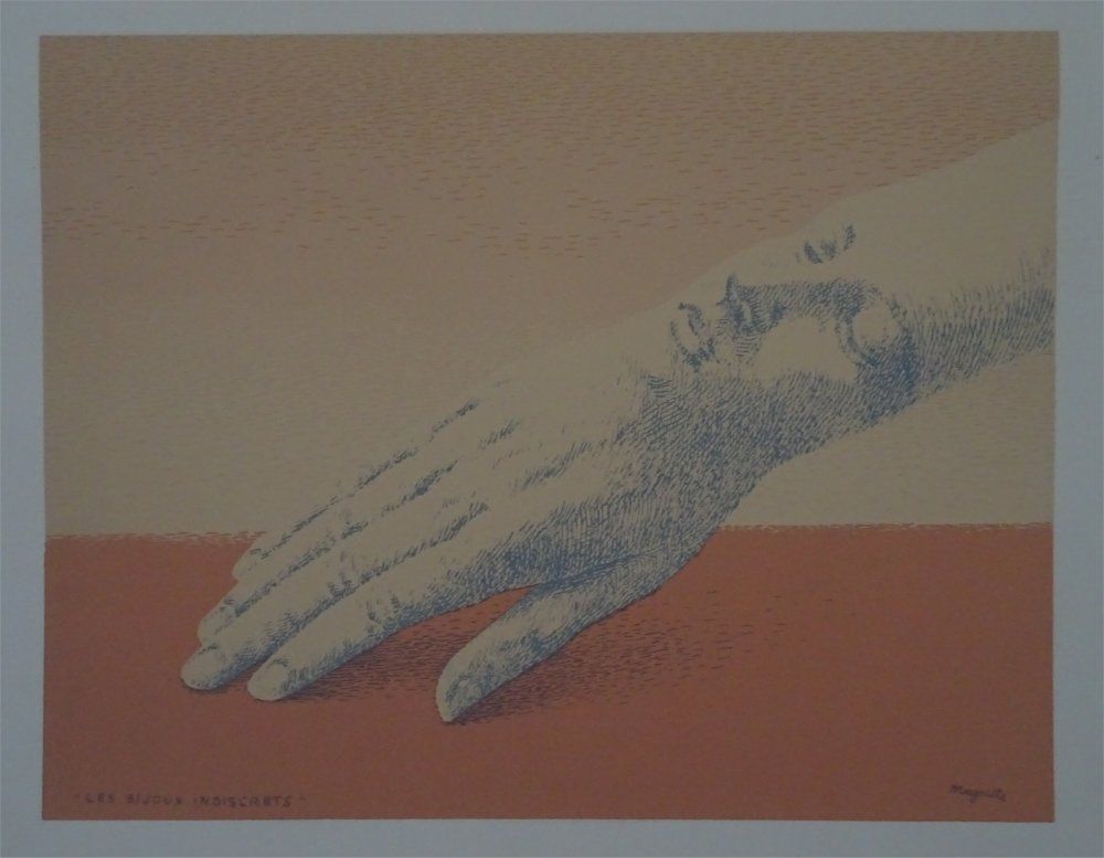 Lithographie Magritte - Les Bijoux indicrets