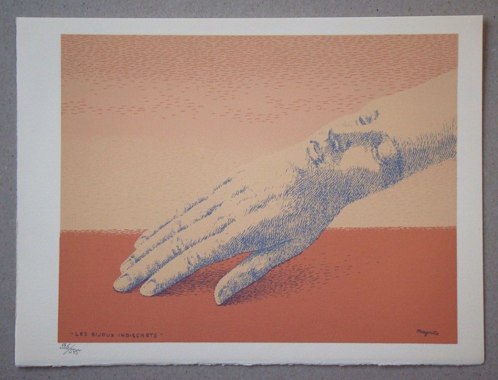 Lithographie Magritte - Les bijoux indiscrets, 1963