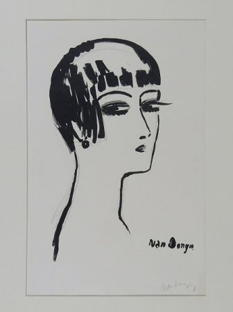 Lithographie Van Dongen - Les cheveux Courts