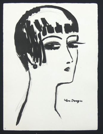 Lithographie Van Dongen - Les Cheveux Courts
