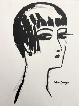 Lithographie Van Dongen - Les Cheveux Courts 