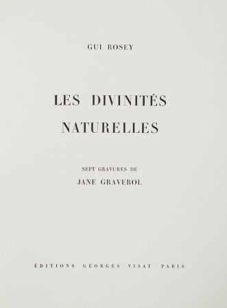 Illustriertes Buch Graverol - Les divinités naturelles