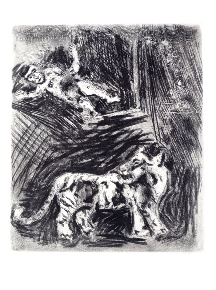 Radierung Chagall - Les fables de La Fontaine