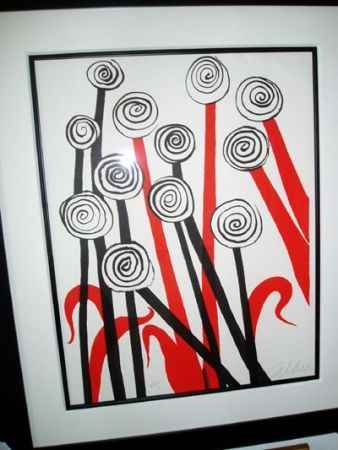 Lithographie Calder - Les Fleurs