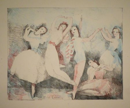 Lithographie Laurencin - Les fêtes de la danse