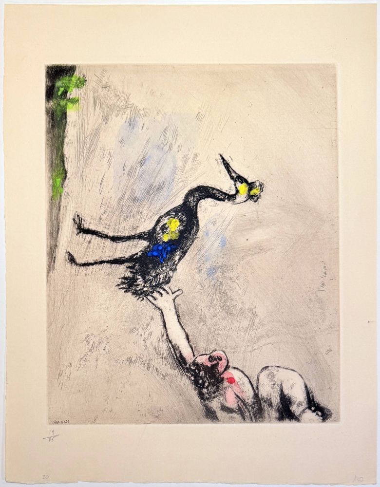 Radierung Chagall - Les Grenouilles qui demandent un Roi