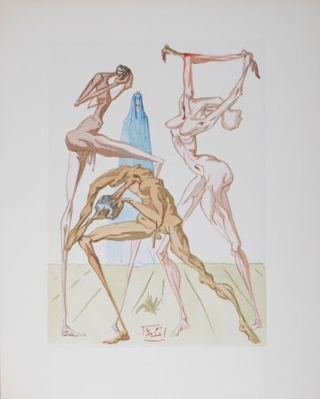 Lithographie Dali - Les habitants de Prato