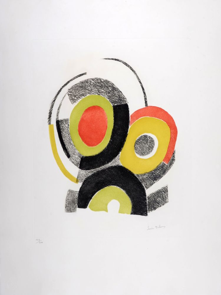 Stich Delaunay - Les Illuminations de Rimbaud, 1973 - Hand-signed