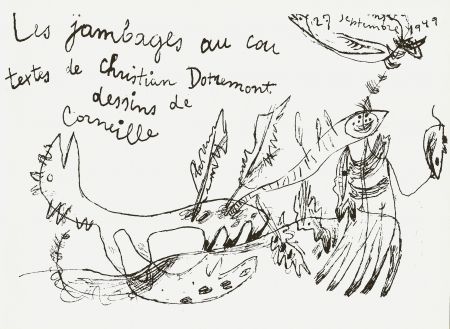 Illustriertes Buch Corneille - Les jambages au cou - Dotremont