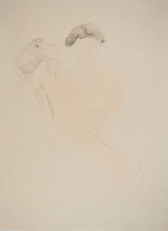 Lithographie Rodin - Les jeunes amants