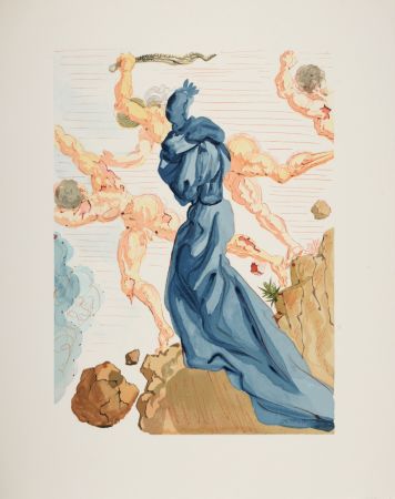 Holzschnitt Dali - Les Margelles du Phlégéton, 1963