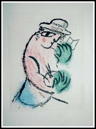Radierung Chagall - LES MAUVAIS SUJETS - Planche 1