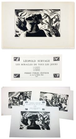 Holzschnitt Survage - LES MIRACLES DE TOUS LES JOURS. Paris : Pierre Vorms, 1932 - RARISSIME SUITE SIGNÉE. 