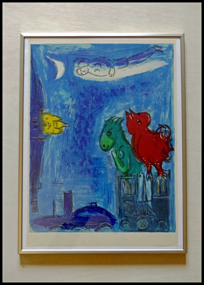 Lithographie Chagall - LES MONSTRES DE NOTRE DAME