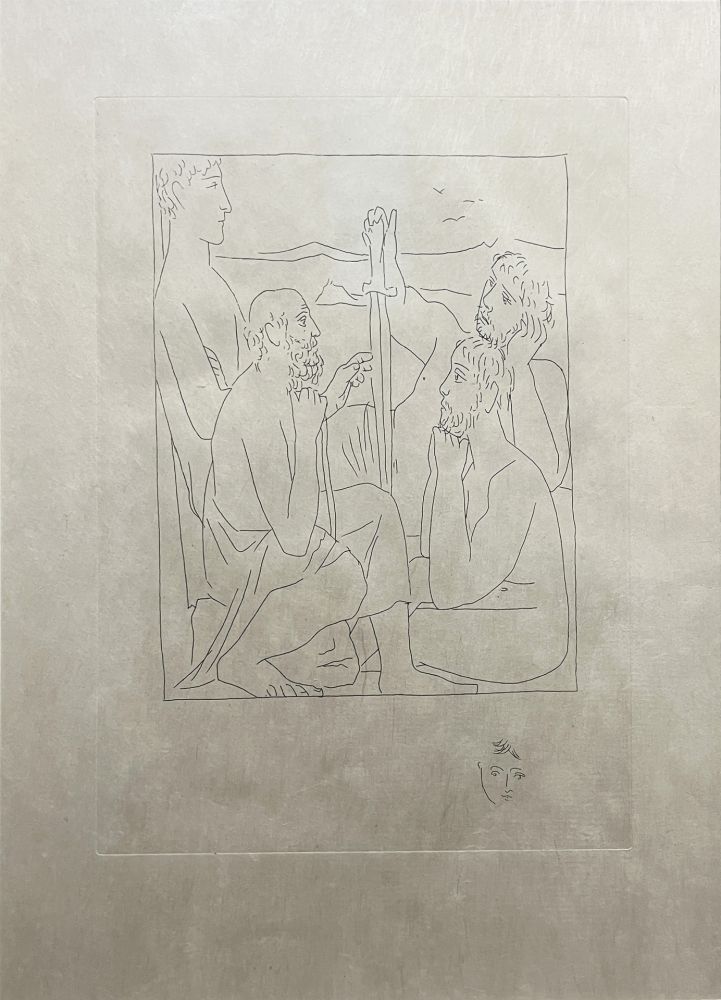 Radierung Picasso - Les Métamorphoses : RÉCITS DE NESTOR SUR LA GUERRE DE TROIE (1931)