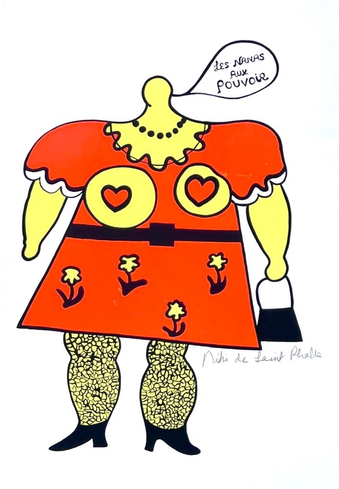 Siebdruck De Saint Phalle - Les Nanas aux pouvoir 