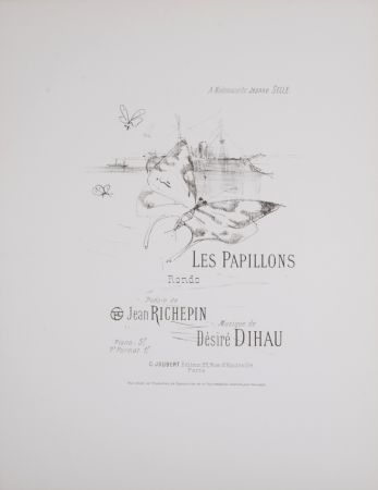 Lithographie Toulouse-Lautrec - Les Papillons, 1895
