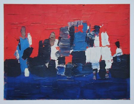 Lithographie De Stael - Les petits footballeurs