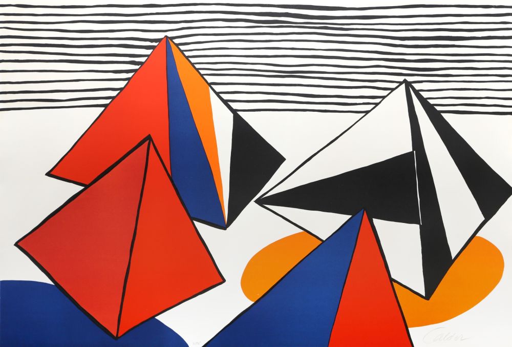 Lithographie Calder - Les Pyramides Grandes