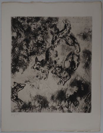Stich Chagall - Les renards (Le renard ayant la queue coupée)