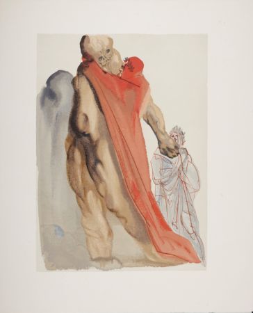 Holzschnitt Dali - Les reproches de Virgile, 1963