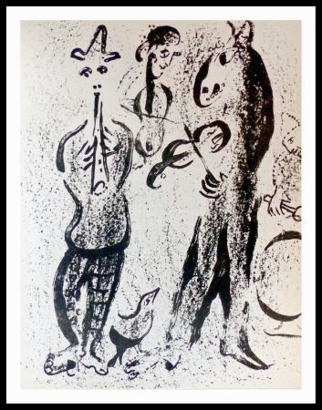 Lithographie Chagall - LES SALTIMBANQUES