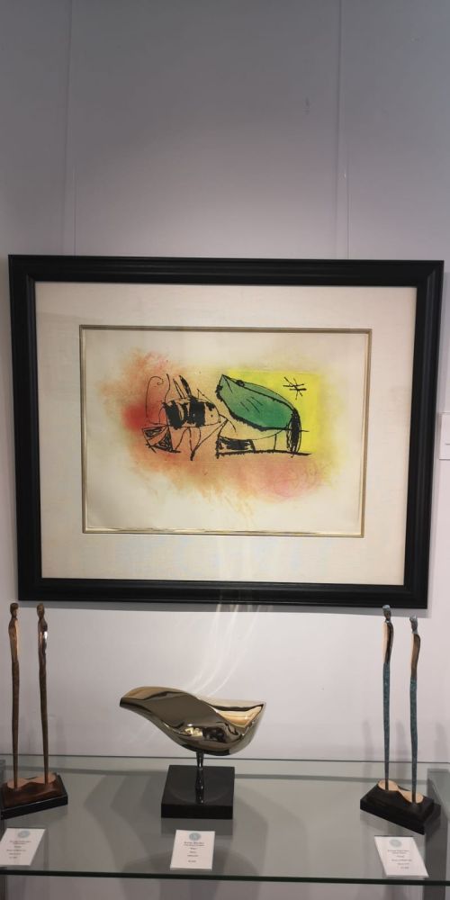Radierung Und Aquatinta Miró - Les Scarabees 