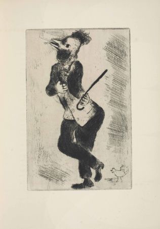 Radierung Chagall - Les sept Peches capitaux: L'Orgueil 1