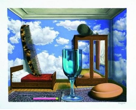 Lithographie Magritte - Les valeurs personnelles, 1952