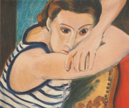Lithographie Matisse - Les yeux bleus