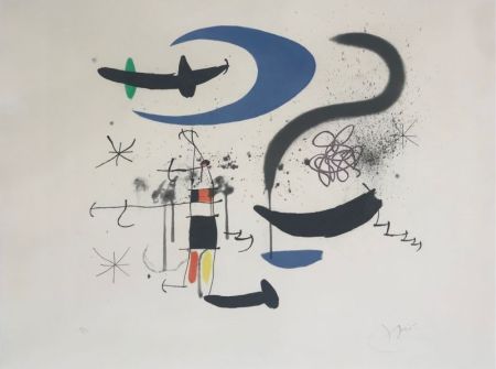 Radierung Und Aquatinta Miró - L'escalier de la nuit 