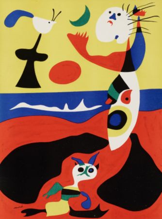 Lithographie Miró -  L'ete Summer