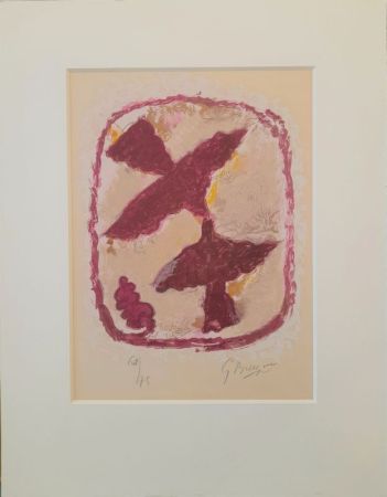 Lithographie Braque - Lettera Amorosa: Oiseau fulgurant 